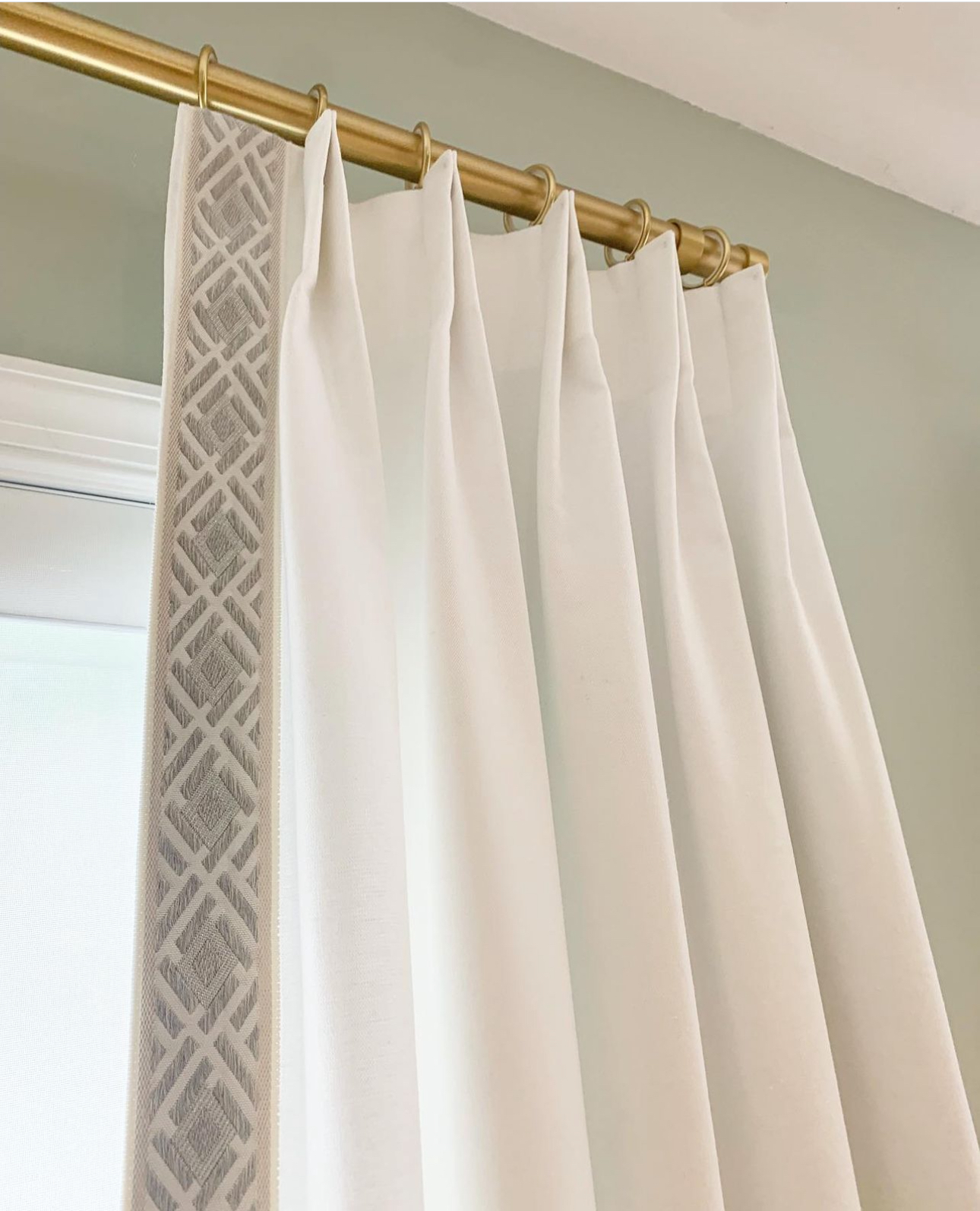White panels with trim on the site